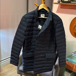 Billy Reid Men's Carbon Blue Puffer Peacoat NWT